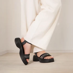 صندل زنانه بندی مدل نیشا_مشکی کد 6798