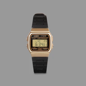 ساعت کاسیو یونیسکس مشکی طلایی Casio F91-W Unisex Black Gold
