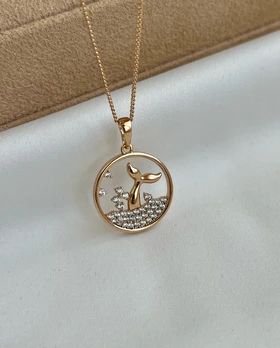 گردن‌بند دوحلقه برگ