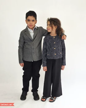 کت سرمه ای و مشکی