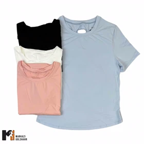 تیشرت زنانه ورزشی پارچه اسپان کد 090