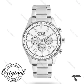 ساعت کرست مردانه 6281-1 استیل صفحه سفیدCrest-10902-G