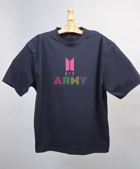 تیشرت لش مردانه و زنانه مدل گروه بی تی اس BTS ARMY