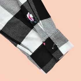 شومیز چهارخانه گل‌دار