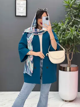 مانتو پانچ یقه مثلثی