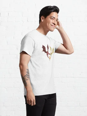 تیشرت house of the dragon طرح love between dragons Classic T-Shirt