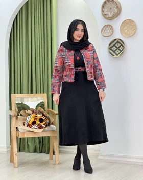 ست کت و دامن نیلا(58)کد:4642