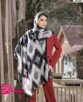 شال نخی آبرنگی