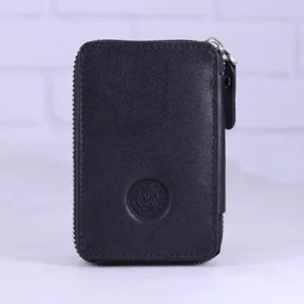کیف جاکارتی زیپدار چرم لویی ویتون کد 204 (مشکی)