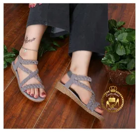 صندل زنانه دخترانه تابستانی بافتی