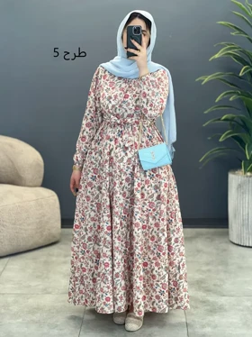 3163-پیراهن بلند نوردخت