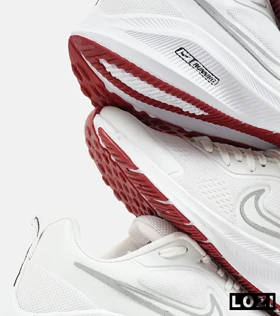 کفش کتانی بزرگ پا سفید قرمز نایک NIKE PEGASUS V10