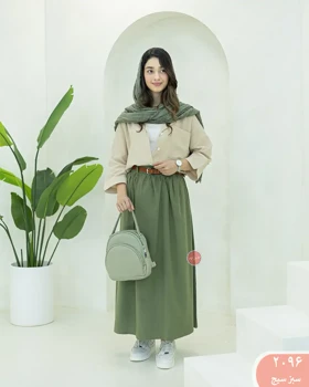 دامن کمربنددار 2096