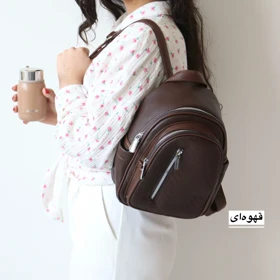 کوله پشتی دخترانه مدل شباویز (قهوه‌ای)