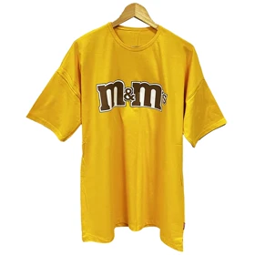 تیشرت زنانه لانگ طرح M & M