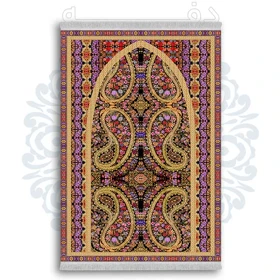 فرشینه از جنس پارچه هازان مخمل ترک طرح سجاده برند دفه کد DSJ 70