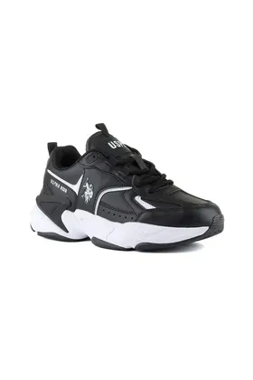 POLO ASSN ایالات متحده کفش ورزشی راحت آناتومیک روزانه مشکی POLO24BYHUSKY