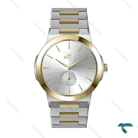 ساعت انزو دو رنگ طلایی مردانه EC-600TEG فول استیل صفحه سیلور Enzo-8054-G