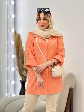 مانتو کراش آستین دکمه