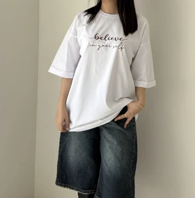 تیشرت فونتی سفید هیمه استایلیش