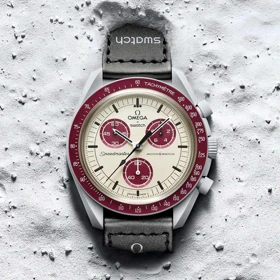 ساعت امگا سواچ مدل پولوتون طوسی u-6877