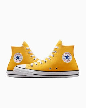کفش ال استار اصل ساق بلند مدل کلاسیک رنگ زرد all star chuvk yellow
