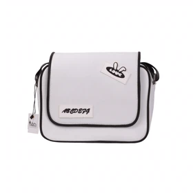 کیف زنانه مدل خرگوشی_سفید مشکی کد 1330