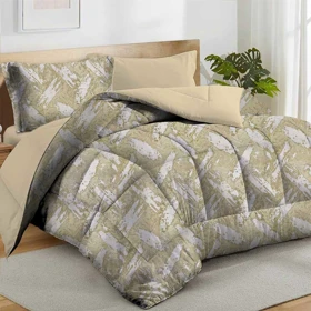 سرویس روتختی مخمل شانل نوبل (کرم)