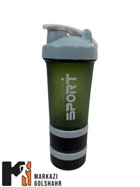 شیکر ورزشی بدنه طلق مات 4 تیکه کدS011 (سبز)