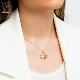 پلاک طلایی برگ نیلوفر آبی ژوپینگ