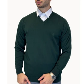 بافت یقه هفت ANDRI MAN (سبز تیره)