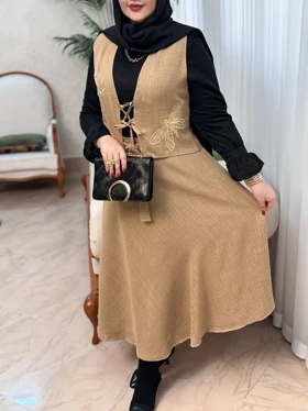 ست ژیله دامن سنجاقک 3212