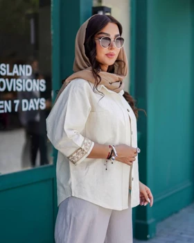 شومیز زنانه تابسانه نچرال کد 33062