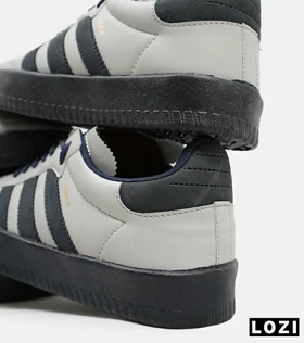 کفش کتانی مردانه طوسی سرمه ای ADIDAS Samba