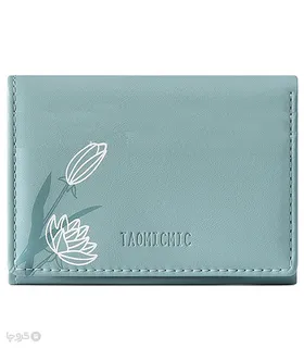 کیف پول زنانه تاشو دکمه دار Taomicmic تائومیک میک طرح شاخه گل