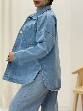 3927-شومیز وارداتی نگینی