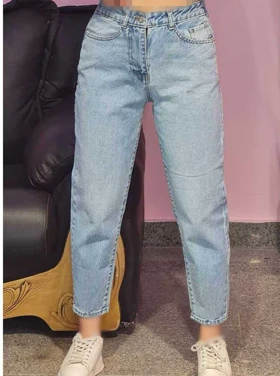 شلوار جین مام استایل کد 10158