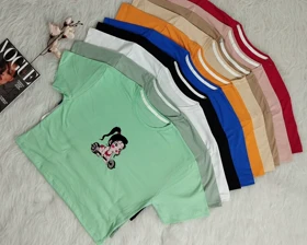 کراپ دختر وزنه بردار زنانه کد 40305