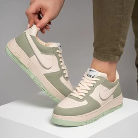 کفش و کتانی زنانه مدل نایک ایرفورس NIKE_AIR FORCE رنگ سبز