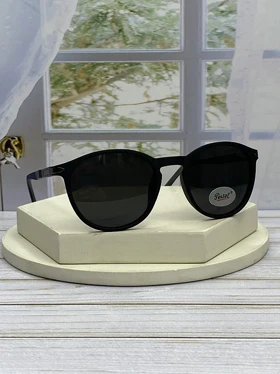 خرید عینک آفتابی پرسول مدل P6812 فریم گرد فریم کائوچو سبک عدسی پلیکربنات UV400 پلاریزه