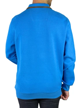 سلانیک بیسیک نیم زیپ مردانه رنگ آبی کد 89866