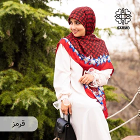 روسری ابریشم مودال گل‌دار الوی