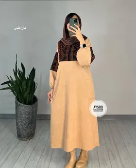 پیراهن مانتویی آتریسا