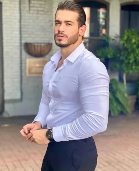 پیراهن سفید مردانه کد 52787