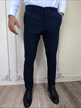 شلوار پارچه ای سرمه ای