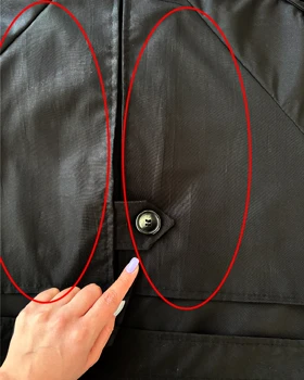 ترنچ کت Drop قد کوتاه (مشکی) (اوتلت) 1