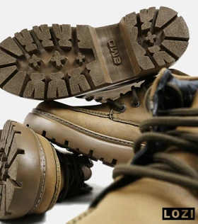 نیم بوت چرمی مردانه سبز Timberland