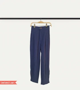 شلوار لینن سرمه ای