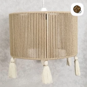 لوستر مکرومه بافی مدل خطی قطر 35