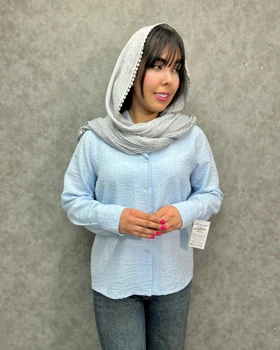 🩶شومیز نگین‌دار